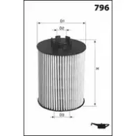 Масляный фильтр MECAFILTER 957EIR ELH4739 KO NXAV 1872331