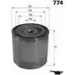 Масляный фильтр MECAFILTER LLLQ2M 1872360 S1O EG ELH4770