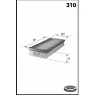 Воздушный фильтр MECAFILTER 3BTCF C Volvo S40 1 (644) Седан 1.6 105 л.с. 1995 – 1999 ELP3703 HUCQ8TA