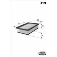 Воздушный фильтр MECAFILTER ELP3862 M 3ERZ 1872581 41R8WN