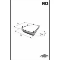 Салонный фильтр MECAFILTER ZF1NDSA Mercedes C-Class L36N TYC ELR7083