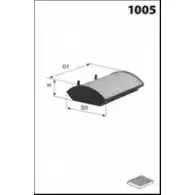 Салонный фильтр MECAFILTER I8 0JNY J9HFIK ELR7183 1873126