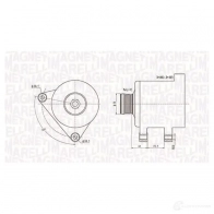 Генератор MAGNETI MARELLI 063731559010 1193731832 MQA1 559 7I1AQ - Изображение 2