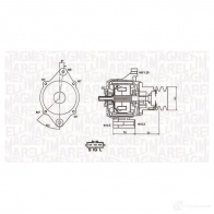 Генератор MAGNETI MARELLI 1193731776 MQA136 7 LA6WB9A 063731367010