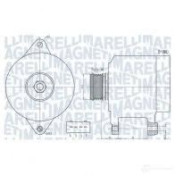 Генератор MAGNETI MARELLI 063732013010 V6B 3N Mitsubishi Lancer 10 (CXA) Хэтчбек 1.8 (Cx3A) 143 л.с. 2008 – 2024