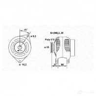 Генератор MAGNETI MARELLI 1048179 8ZRSK MA R5023 943356961010