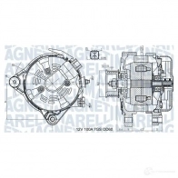 Генератор MAGNETI MARELLI 063731613010 B0 PUU Toyota Ipsum (M20) 2 2001 – 2009