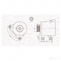 Генератор MAGNETI MARELLI 063731557910 1437604038 VJLV F