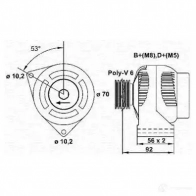 Генератор MAGNETI MARELLI MAR 5156 5F2IQ 943356577010 1048071