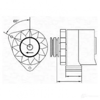 Генератор MAGNETI MARELLI PJ8PCL 943356827010 M AR632 1048150