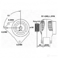 Генератор MAGNETI MARELLI 943355129010 09ODK3 MAR56 29 6141854