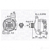 Генератор MAGNETI MARELLI 063377 417010 63377417 063377417010 1016970