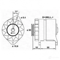 Генератор MAGNETI MARELLI JDUVV5 943356173010 M AR426 1047979
