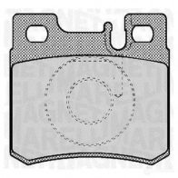 Тормозные колодки дисковые, комплект MAGNETI MARELLI PF03 07 363916060307 T1014MM Mercedes SL-Class