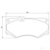 Тормозные колодки, комплект MAGNETI MARELLI Mercedes 363700200311 THZDHG5 T0311 MM