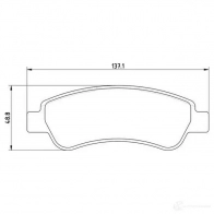 Тормозные колодки дисковые, комплект MAGNETI MARELLI Peugeot Boxer 3 (250) Фургон 2.2 HDi 100 101 л.с. 2006 – 2025 500038671 3 63702161468 363710201655