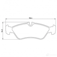 Тормозные колодки дисковые, комплект MAGNETI MARELLI Volkswagen LT (2DB, 2DE, 2DK) 2 Автобус 2.3 143 л.с. 1996 – 2006 T1824MM 363710201824 50003 8682