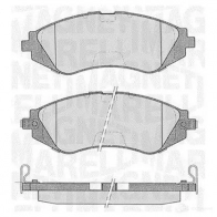 Тормозные колодки дисковые, комплект MAGNETI MARELLI 1037236 363 702161128 PF0207 363916060207