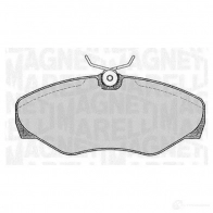 Тормозные колодки дисковые, комплект MAGNETI MARELLI 363916060371 3 63702161227 1037399 363702161293