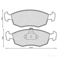 Тормозные колодки дисковые, комплект MAGNETI MARELLI 23 907 23908 Fiat Punto (188) 2 Хэтчбек 1.8 130 HGT (1838, 718) 130 л.с. 1999 – 2012 430216171103