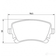 Тормозные колодки дисковые, комплект MAGNETI MARELLI Volkswagen Multivan (T5, 7HM) 1 Минивэн 2.0 BiTDI 4motion 180 л.с. 2009 – 2015 500038666 363710201469 3637021612 78