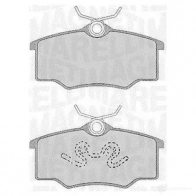 Тормозные колодки дисковые, комплект MAGNETI MARELLI 363916060531 T1352MM Opel Corsa (B) 2 Хэтчбек 1.0 i 12V (F08) 54 л.с. 1996 – 2000 PF0 531