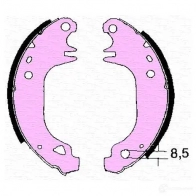 Тормозные колодки, комплект MAGNETI MARELLI Fiat Punto (188) 2 Хэтчбек 1.9 JTD 80 (1837, 257, 337, 357) 80 л.с. 1999 – 2012 BPQ1 055 430216171055 M704ZP