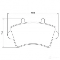 Тормозные колодки дисковые, комплект MAGNETI MARELLI 500038654 Renault Master (ED) 2 Кабина с шасси 3.0 dCi 140 (ED0S. UD0S) 136 л.с. 2003 – 2025 36370216 1222 363710201310