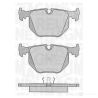 Тормозные колодки дисковые, комплект MAGNETI MARELLI PF048 5 T1120MM 1037505 363916060485