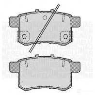 Тормозные колодки дисковые, комплект MAGNETI MARELLI 1037711 8NK2C 363916060704 PF07 04