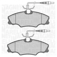 Тормозные колодки дисковые, комплект MAGNETI MARELLI 363916060374 Peugeot 406 1 (8B, E, C) 1995 – 2005 T5090MM PF 0374