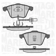 Тормозные колодки дисковые, комплект MAGNETI MARELLI Audi A6 (C5) 2 1997 – 2004 T1218MM PF 0607 363916060607