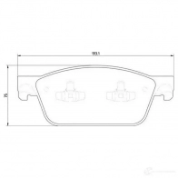 Тормозные колодки, комплект MAGNETI MARELLI T19 19MM Volkswagen Caravelle (T5, 7H) 5 2003 – 2016 363700201919 YOEMIF