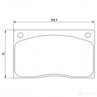 Тормозные колодки, комплект MAGNETI MARELLI BY7V3 1193765028 363700201266 T12 66MM
