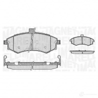 Тормозные колодки дисковые, комплект MAGNETI MARELLI 1037490 363916060469 3637021612 96 PF0469