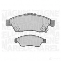 Тормозные колодки дисковые, комплект MAGNETI MARELLI 1037509 PF049 0 363916060490 QOSJX