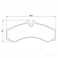 Тормозные колодки дисковые, комплект MAGNETI MARELLI 500038624 Mercedes Sprinter (904) 1 Кабина с шасси 2.9 412 D 122 л.с. 1996 – 2006 363710034068 36370003406 8