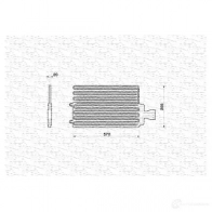 Радиатор кондиционера MAGNETI MARELLI 350203212000 V8RJLIE B C212 Citroen Xantia 1 (X1, X2) Хэтчбек 3.0 i 24V 190 л.с. 1997 – 2003