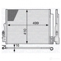 Радиатор кондиционера MAGNETI MARELLI Opel Meriva (B) 2 Минивэн 1.4 75 100 л.с. 2010 – 2017 350203723000 BC723 350 20 372 300 0