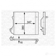 Радиатор кондиционера MAGNETI MARELLI 35020362 9000 Smart City-Coupe BC629 350203629000