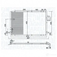 Радиатор кондиционера MAGNETI MARELLI Kia SZQI G 350203979000