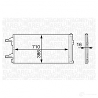 Радиатор кондиционера MAGNETI MARELLI Peugeot Boxer 3 (250) Фургон 3.0 HDi 160 156 л.с. 2006 – 2024 3 50203622000 350203622000 BC622