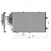 Радиатор кондиционера MAGNETI MARELLI 350203351000 BC 351 350 20 335 100 0 1026554