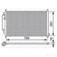 Радиатор кондиционера MAGNETI MARELLI Honda Edix 1 (BE) Минивэн 2.0 2004 – 2009 PU0QOR B C662 350203662000