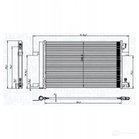 Радиатор кондиционера MAGNETI MARELLI 350203760000 KT JN1 Opel Astra (J) 4 Хэтчбек 2.0 BiTurbo CDTI (68) 194 л.с. 2012 – 2015