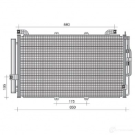 Радиатор кондиционера MAGNETI MARELLI Hyundai Matrix BC 428 350203428000 350 20 342 800 0