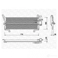 Радиатор кондиционера MAGNETI MARELLI 1026407 BC1 07 350203107000 ZX2EE