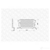 Радиатор кондиционера MAGNETI MARELLI 1026453 350203204000 BC 204 P22F4