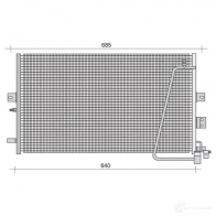 Радиатор кондиционера MAGNETI MARELLI BC4 48 350203448000 1026617 LYAL4K4