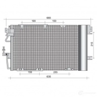 Радиатор кондиционера MAGNETI MARELLI B C258 THNEVKK Opel Astra (H) 3 Хэтчбек 2.0 Turbo (L48) 200 л.с. 2004 – 2010 350203258000